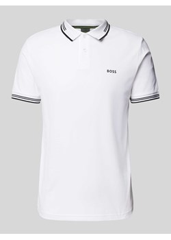 Koszulka polo o kroju slim fit z nadrukiem z logo model ‘Paul’ ze sklepu Peek&Cloppenburg  w kategorii T-shirty męskie - zdjęcie 172630972