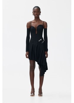 H & M - Asymetryczna spódnica z domieszką wełny - Czarny ze sklepu H&M w kategorii Spódnice - zdjęcie 172631114