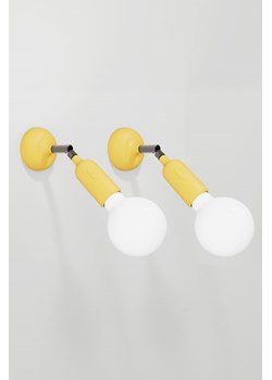 H & M - Zestaw 2 Silikonowych Lamp Z Żarówkami - Żółty ze sklepu H&M w kategorii Lampy ścienne - zdjęcie 172631541