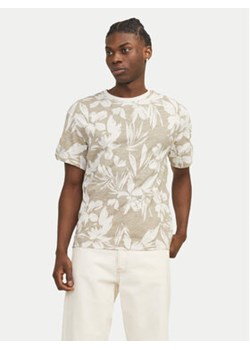 Jack&Jones T-Shirt Jjejeff 12249329 Beżowy Relaxed Fit ze sklepu MODIVO w kategorii T-shirty męskie - zdjęcie 172637541
