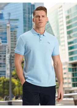 Sinsay - Koszulka polo - błękitny ze sklepu Sinsay w kategorii T-shirty męskie - zdjęcie 172639424