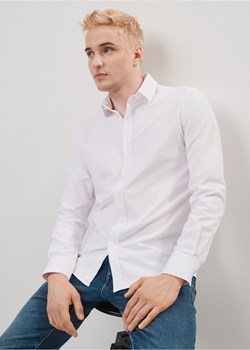 Biała koszula bawełniana męska ze sklepu OCHNIK w kategorii Koszule męskie - zdjęcie 172639781