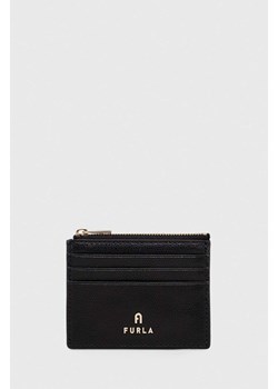 Furla portfel skórzany damski kolor czarny ze sklepu ANSWEAR.com w kategorii Portfele damskie - zdjęcie 172640080