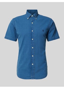 Koszula casualowa o kroju custom fit z kołnierzykiem typu button down ze sklepu Peek&Cloppenburg  w kategorii Koszule męskie - zdjęcie 172640891