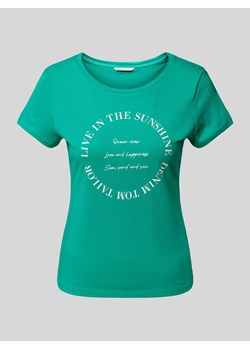T-shirt z nadrukiem ze sloganem ze sklepu Peek&Cloppenburg  w kategorii Bluzki damskie - zdjęcie 172640971