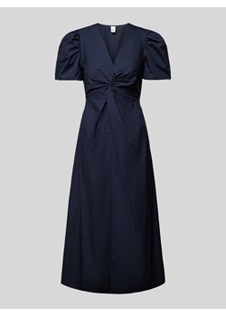 Sukienka midi z dekoltem w serek model ‘STRAY’ ze sklepu Peek&Cloppenburg  w kategorii Sukienki - zdjęcie 172641002