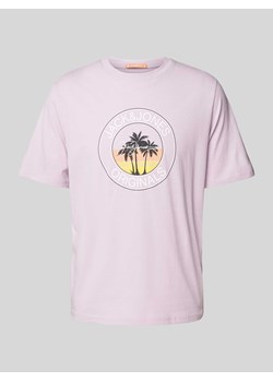 T-shirt z nadrukiem z logo model ‘CYRUS’ ze sklepu Peek&Cloppenburg  w kategorii T-shirty męskie - zdjęcie 172641143
