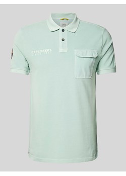 Koszulka polo z wyhaftowanym logo ze sklepu Peek&Cloppenburg  w kategorii T-shirty męskie - zdjęcie 172641212