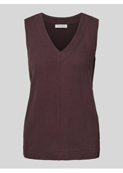 Top bluzkowy z fakturowanym wzorem ze sklepu Peek&Cloppenburg  w kategorii Bluzki damskie - zdjęcie 172641230