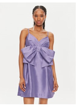 Fracomina Sukienka koktajlowa FQ24SD1005W71101 Fioletowy Regular Fit ze sklepu MODIVO w kategorii Sukienki - zdjęcie 172643860
