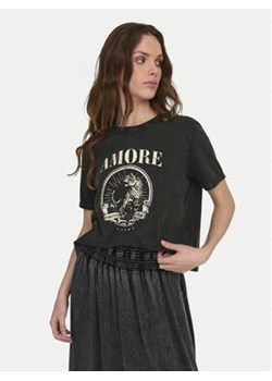 JDY T-Shirt Farock 15295583 Czarny Regular Fit ze sklepu MODIVO w kategorii Bluzki damskie - zdjęcie 172643891