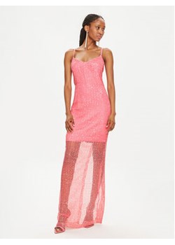Fracomina Sukienka koktajlowa FQ24SD3020W707N6 Różowy Slim Fit ze sklepu MODIVO w kategorii Sukienki - zdjęcie 172643894