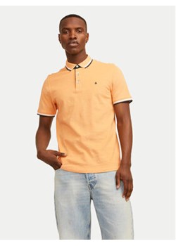 Jack&Jones Polo Jjepaulos 12136668 Pomarańczowy Slim Fit ze sklepu MODIVO w kategorii T-shirty męskie - zdjęcie 172643924