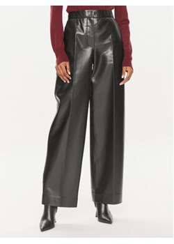 Calvin Klein Spodnie skórzane K20K207083 Czarny Straight Leg ze sklepu MODIVO w kategorii Spodnie damskie - zdjęcie 172643953
