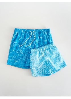 Reserved - Wzorzyste szorty plażowe - jasnoniebieski ze sklepu Reserved w kategorii Kąpielówki - zdjęcie 172644800