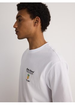 Reserved - T-shirt boxy z nadrukiem - biały ze sklepu Reserved w kategorii T-shirty męskie - zdjęcie 172644840