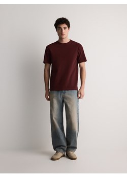 Reserved - T-shirt comfort fit - ciemnobrązowy ze sklepu Reserved w kategorii T-shirty męskie - zdjęcie 172644854