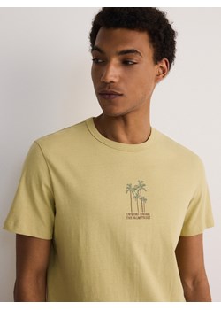 Reserved - T-shirt regular z haftem - zielony ze sklepu Reserved w kategorii T-shirty męskie - zdjęcie 172644864