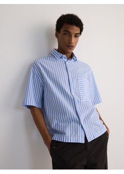 Reserved - Koszula boxy w paski - niebieski ze sklepu Reserved w kategorii Koszule męskie - zdjęcie 172644901