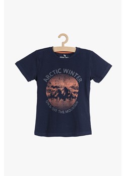 T-shirt chłopięcy granatowy- Arctic Winter ze sklepu 5.10.15 w kategorii T-shirty chłopięce - zdjęcie 172645194