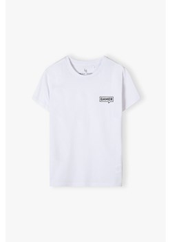 T-shirt dla chłopca bawełniany biały ze sklepu 5.10.15 w kategorii T-shirty chłopięce - zdjęcie 172645254