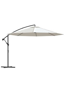 Biały parasol ogrodowy na wysięgniku - Solace ze sklepu Edinos.pl w kategorii Parasole ogrodowe - zdjęcie 172646271