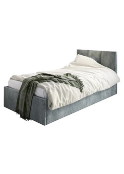 Szare łóżko z pojemnikiem Barnet 6X - 3 rozmiary ze sklepu Edinos.pl w kategorii Łóżka i materace - zdjęcie 172646450