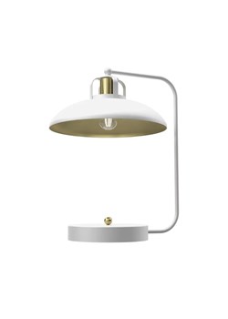 Biała industrialna lampka nocna - K486-Falso ze sklepu Edinos.pl w kategorii Lampy stołowe - zdjęcie 172646511