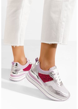 Fioletowe sneakersy na platformie Hanifa ze sklepu Zapatos w kategorii Buty sportowe damskie - zdjęcie 172647981