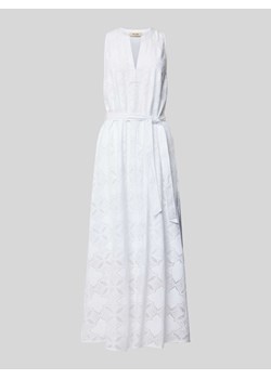 Długa sukienka z wiązanym paskiem model ‘Paolina’ ze sklepu Peek&Cloppenburg  w kategorii Sukienki - zdjęcie 172648014