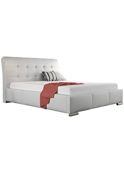 Tapicerowane łóżko do sypialni z pojemnikiem Tibis 2X 160x200 - 44 kolory ze sklepu Edinos.pl w kategorii Łóżka i materace - zdjęcie 172649902