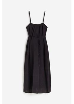 H & M - MAMA Bawełniana sukienka trapezowa - Czarny ze sklepu H&M w kategorii Sukienki ciążowe - zdjęcie 172651650