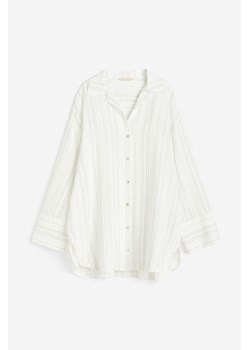 H & M - Żakardowa koszula - Biały ze sklepu H&M w kategorii Koszule damskie - zdjęcie 172651652