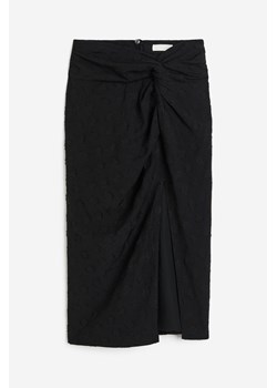 H & M - Spódnica z wiązanym detalem - Czarny ze sklepu H&M w kategorii Spódnice - zdjęcie 172651660