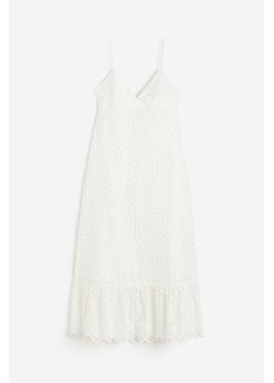 H & M - Sukienka z haftem angielskim - Biały ze sklepu H&M w kategorii Sukienki - zdjęcie 172651692