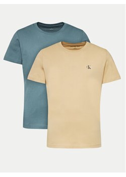 Calvin Klein Jeans Komplet 2 t-shirtów J30J320199 Beżowy Regular Fit ze sklepu MODIVO w kategorii T-shirty męskie - zdjęcie 172651911