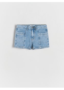 Reserved - Jeansowe szorty - niebieski ze sklepu Reserved w kategorii Spodenki dziewczęce - zdjęcie 172652821