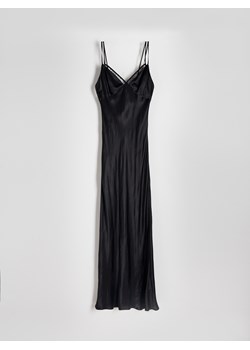 Reserved - Sukienka z wiskozy - czarny ze sklepu Reserved w kategorii Sukienki - zdjęcie 172653002