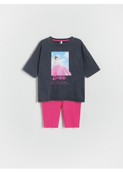 Reserved - Dwuczęściowa piżama Barbie - fuksja ze sklepu Reserved w kategorii Piżamy dziecięce - zdjęcie 172653013