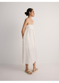 Reserved - Sukienka maxi z lnu - złamana biel ze sklepu Reserved w kategorii Sukienki - zdjęcie 172653080