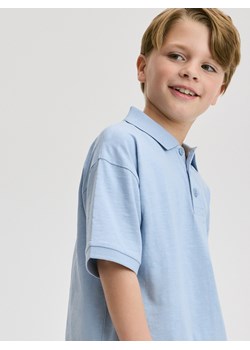 Reserved - Bawełniane polo - jasnoniebieski ze sklepu Reserved w kategorii T-shirty chłopięce - zdjęcie 172653094