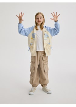 Reserved - Jeansy jogger z kieszeniami - beżowy ze sklepu Reserved w kategorii Spodnie dziewczęce - zdjęcie 172653153