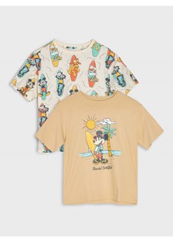 Sinsay - Koszulki Myszka Miki 2 pack - kremowy ze sklepu Sinsay w kategorii T-shirty chłopięce - zdjęcie 172653464
