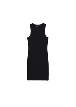 Cropp - Czarna sukienka mini z plisami - czarny ze sklepu Cropp w kategorii Sukienki - zdjęcie 172654210