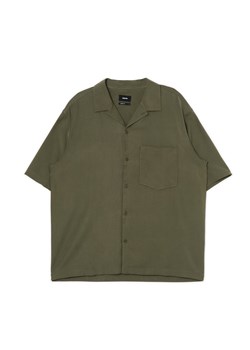 Cropp - Oliwkowa koszula z wiskozą - zielony ze sklepu Cropp w kategorii Koszule męskie - zdjęcie 172654232