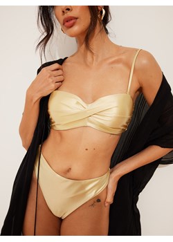 Mohito - Złota góra od bikini - złoty ze sklepu Mohito w kategorii Stroje kąpielowe - zdjęcie 172654354