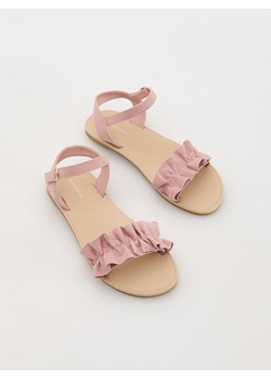 Reserved - Sandały z imitacji zamszu - miedziany ze sklepu Reserved w kategorii Sandały dziecięce - zdjęcie 172654622