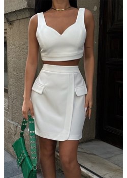 Komplet MIROENA WHITE ze sklepu Ivet Shop w kategorii Komplety i garnitury damskie - zdjęcie 172655590