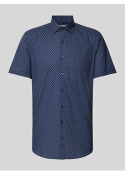 Koszula biznesowa o kroju body fit ze wzorem na całej powierzchni model ‘NEW YORK’ ze sklepu Peek&Cloppenburg  w kategorii Koszule męskie - zdjęcie 172656040