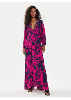 LOLA CASADEMUNT Sukienka letnia LS2416076 Różowy Regular Fit ze sklepu MODIVO w kategorii Sukienki - zdjęcie 172656101